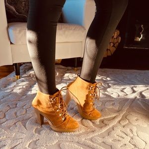 Michael Kors suede leather bootie